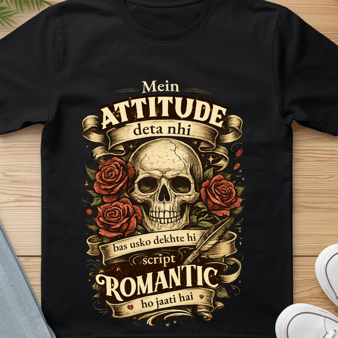 Attitude | Minimal Black T-Shirt