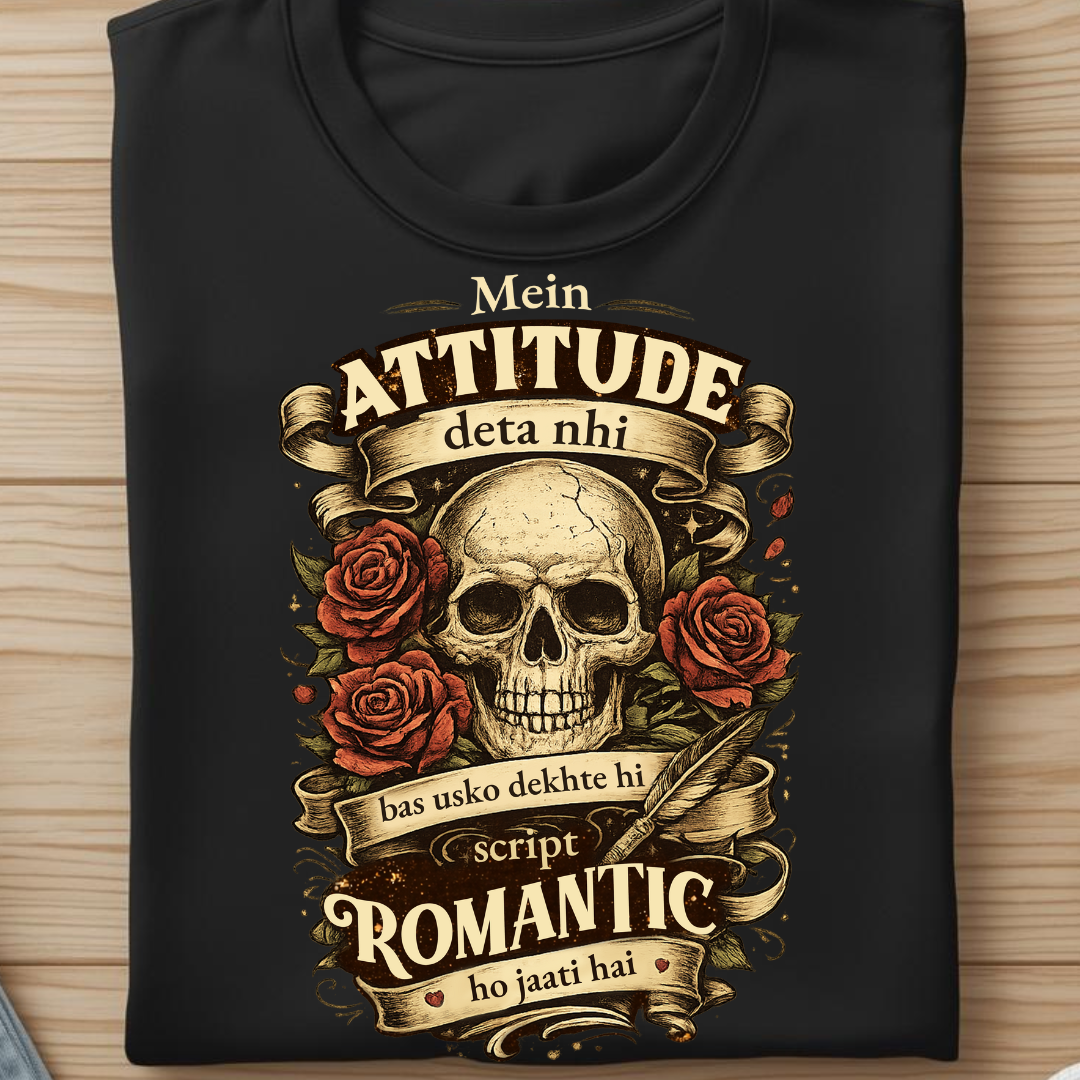 Attitude | Minimal Black T-Shirt