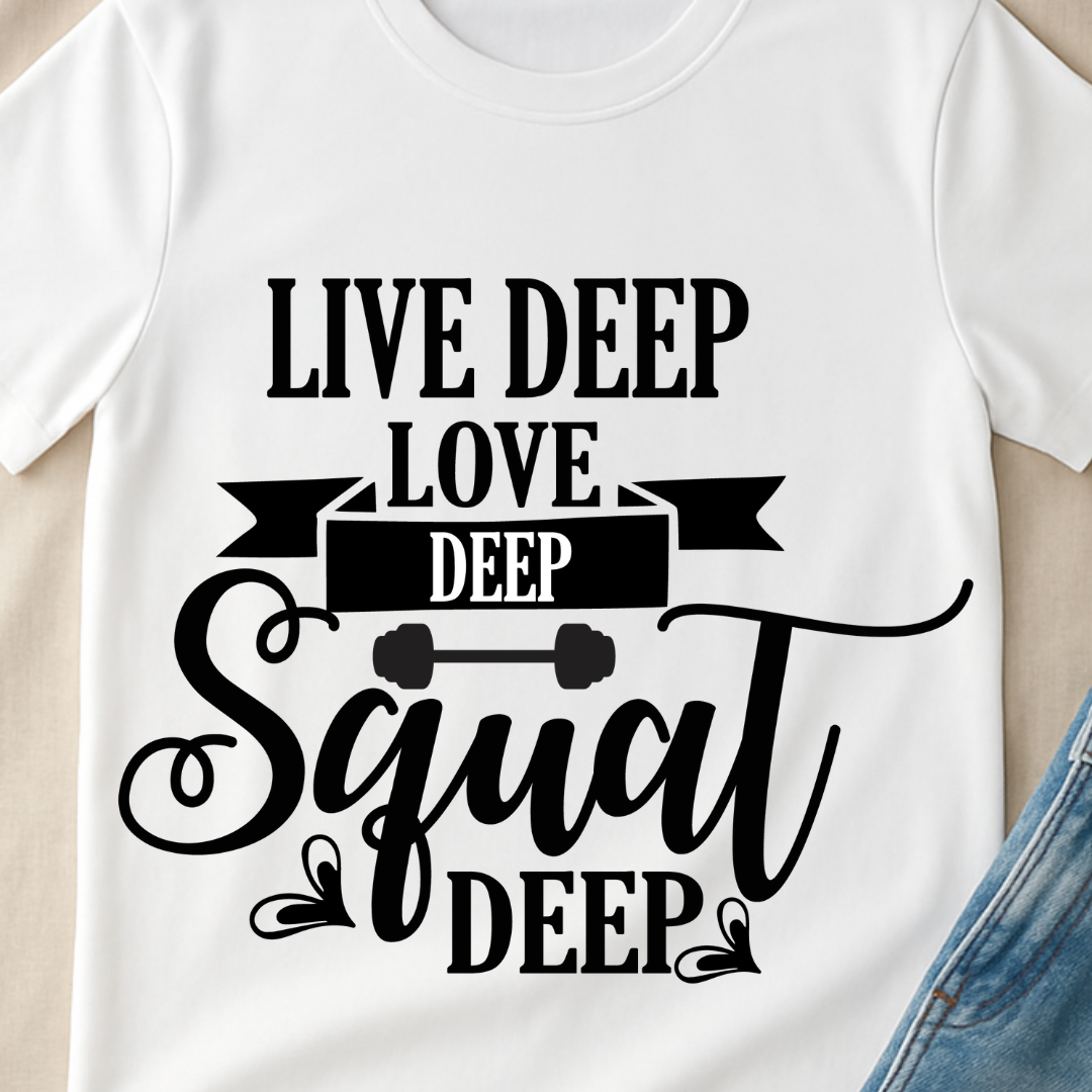 Deep | Minimal White T-Shirt