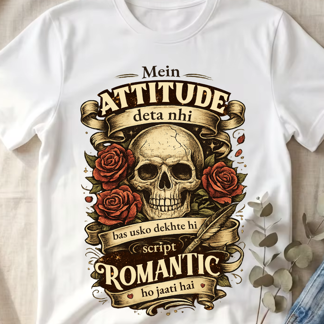 Attitude | Minimal White T-Shirt