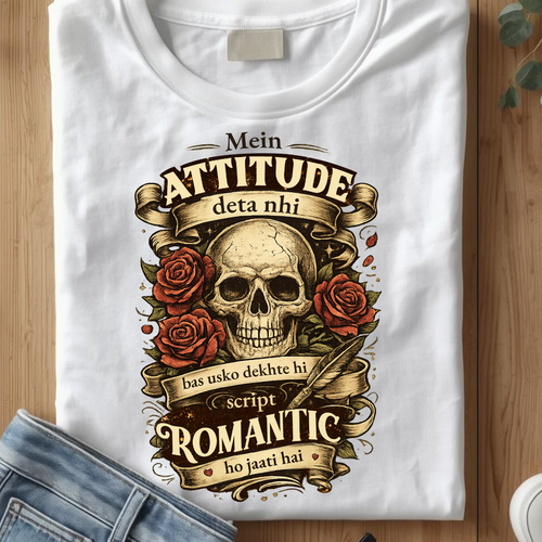 Attitude | Minimal White T-Shirt